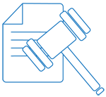 Gavel and document icon – Commercial Contracts | Contracts Specialist