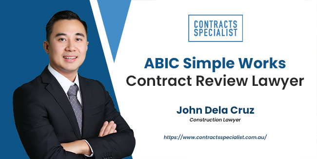 ABIC Simple Works Contract NSW Lawyer