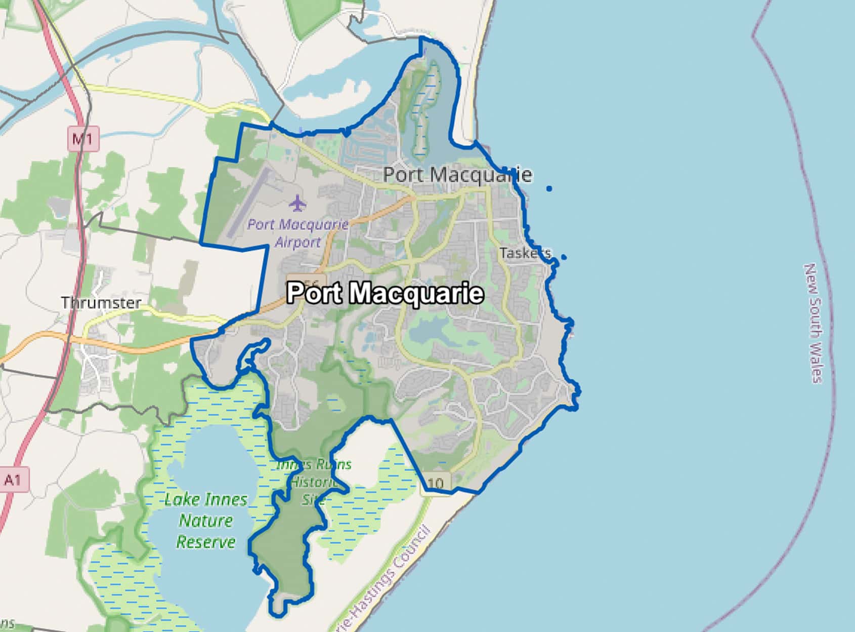 Port Macquarie - Ads Map